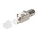Entegrade Series Cat7 or Cat6A RJ-45 Field Connection Modular Plug, Shielded for 23/24AWG Installation Cable, 10 pack