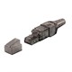 Entegrade Series Cat6 RJ-45 Field Connection Modular Plug, Unshielded for 23/24AWG Installation Cable, 10 pack