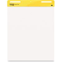 Post-it Self-Stick Easel Pad - 30 Sheets - Plain - Glue - 25" x 30.51" - White Paper - 2 / Carton