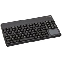 Cherry G86-6240 Compact Keyboard - Cable Connectivity - USB 2.0 Interface - 106 Key - English (US) - TouchPad - QWERTY Keys Layout - Black