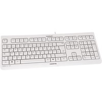 Cherry KC 1000 Keyboard - Cable Connectivity - USB Interface - English (US) - Calculator, Email, Browser, Sleep Hot Key(s) - Light Gray