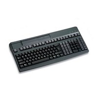 Cherry Advanced Performance Line G80-8200 POS Keyboard - 136 Keys - 48 Relegendable Keys - Magnetic Stripe Reader - PS/2 - Black