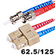 Monoprice Fiber Optic Cable - ST to SC, OM1, 62.5/125 Type, Multi Mode, Duplex, Orange, 3m