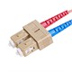 Fiber Optic Cable, SC/SC, OM1, Multi Mode, Duplex - 1 meter (62.5/125 Type) - Orange