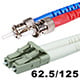Monoprice Fiber Optic Cable - LC to ST, OM1, 62.5/125 Type, Multi Mode, Duplex, Orange, 1m