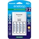 Panasonic K-KJ17MCA4BA Advanced Individual Cell Battery Charger Pack with 4AA eneloop 2100 Cycle Rechargeable Batteries (4 pack)