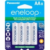 Panasonic eneloop Batteries (AA 8 Pk) - 2000 mAh - AA - 8 / Pack