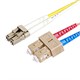 Monoprice Fiber Optic Cable - LC to SC, OM1, 62.5/125 Type, Multi Mode, Duplex, Orange, 1m