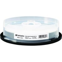 Verbatim BD-R XL 100GB 4X White Inkjet Printable, Hub Printable - 10pk Spindle - TAA Compliant - 100GB - 10pk Spindle