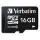 Verbatim 16GB Premium microSDHC Memory Card with Adapter, UHS-I Class 10 - TAA Compliant - Class 10 - 1 Card/1 Pack