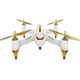Hubsan 501S Brushless Quadcopter Drone - Follow Me & Return Home Mode, 1080P FPV -WHITE / GOLD (Open Box)
