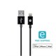 Monoprice Essentials Apple MFi Certified Lightning to USB Charge & Sync Cable, 10ft Black