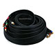 Monoprice 50ft 18AWG CL2 Premium 5-RCA Component Video/Audio Coaxial Cable (RG-6/U) - Black