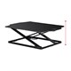 Ultra-Slim Sit-Stand Table Desk Converter, Black