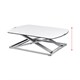Ultra-Slim Height Adjustable Sit-Stand Table Desk Converter, Premium Aluminum