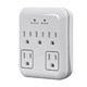 5 Outlet Small Appliance Surge Protector with 2 Transformer Outlets, 900 Joules, White