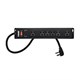 6 Outlet Metal Surge Protector Power Strip with 15ft Cord, 1150 Joules, Black
