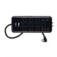12 Outlet Surge Protector Power Strip with 2 USB Charging Ports 2.1A, RJ11, RJ45, Coax Protection and 6ft Cord, 4200 Joules, Black