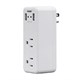 2 Outlet Power Wall Tap with 2 Port 2.4 USB Charger, White