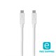 Monoprice Essentials 3.1 USB-C to USB-C Gen 2 Cable, 5A, 10 Gbps, 1m (3.28ft), White