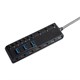 Monoprice USB 3.0 10-port Switch Hub with AC Adapter (Open Box)