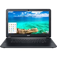 Acer C910-3916 15.6" LED (ComfyView) Chromebook - Intel Core i3 i3-5005U Dual-core (2 Core) 2 GHz - Black - 4 GB DDR3L SDRAM RAM - 32 GB SSD - Intel HD 5500 - Chrome OS 64-bit - 1920 x 1080