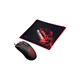 Bloody Optical Gaming Mouse & Mouse pad with Light Strike (LK) Optical Switch & Scroll - 8 Programmable Buttons and Advanced Macros - 4000 DPI - A9071