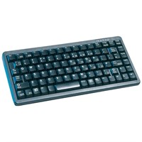 Cherry G84-4100 Ultraslim Keyboard - PS/2, USB - QWERTY - 86 Keys - Black