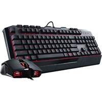 Cooler Master Devastator II SGB-3031-KKMF1-US Keyboard - USB 2.0 Cable Black - USB 2.0 Cable Optical - 2000 dpi - 6 Button - Scroll Wheel - QWERTY - Black - Stop, Play/Pause, Previous Track, Next Trac