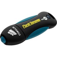 Corsair 16GB Flash Voyager USB 3.0 Flash Drive - 16 GB - USB 3.0 - Black - Water Resistant, Rugged Design, Shock Proof