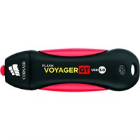 Corsair 256GB Flash Voyager GT USB 3.0 Flash Drive - 256 GB - USB 3.0 - Red, Black - Water Resistant, Shock Proof