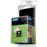 Dymo Address Labels - 1.12" Width x 3.50" Length - 260 / Roll - White - 520 / Box