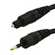 Monoprice S/PDIF Digital Optical Audio Cable, Toslink to Mini Toslink, 25ft