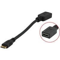 EVGA Mini-HDMI to HDMI Adapter - HDMI for Audio/Video Device - 6" - 1 x Mini HDMI Male Digital Audio/Video - 1 x HDMI Female Digital Audio/Video