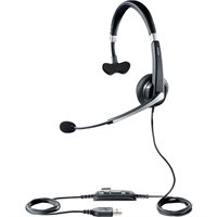 Jabra UC Voice 550 Headset - Mono - Black - USB - Wired - Over-the-head - Monaural - Semi-open - Noise Cancelling, Noise Reduction Microphone