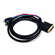 Monoprice 6ft M1-A (P&D) to 3 RCA Component Video Cable (M1-A - 3-RCA)