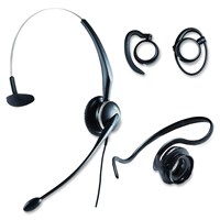 GN GN2100 Headset - Mono - Quick Disconnect - Wired - 80Hz-15kHz - Over-the-head, Behind-the-neck, Over-the-ear - 31.5" Cable - Noise Cancelling Microphone