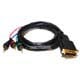 Monoprice 12ft M1-A to 3 RCA Component Video Cable (M1-A - 3-RCA)