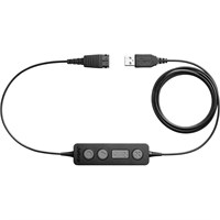 Jabra Link 260 USB adapter - Quick Disconnect/USB for Headphone - 1 x Type A Male USB - 1 x Quick Disconnect Male