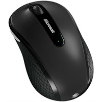 Microsoft Wireless Mobile Mouse 4000 - USB - 4 x Button - Black