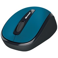 Microsoft Wireless Mobile Mouse 3500 - BlueTrack - Wireless - Radio Frequency - Cyan Blue - USB 2.0 - 1000 dpi - Scroll Wheel - 3 Button(s) - Symmetrical