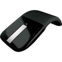 Microsoft Arc Touch Mouse - BlueTrack - Wireless - Radio Frequency - Black - USB 2.0 - 1000 dpi - Touch Scroll - Symmetrical