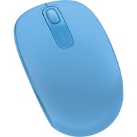 Microsoft Wireless Mobile Mouse 1850 - Optical - Wireless - Radio Frequency - Cyan Blue - USB 2.0 - 1000 dpi - Computer - Scroll Wheel - 3 Button(s) - Symmetrical
