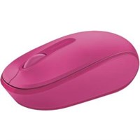 Microsoft Wireless Mobile Mouse 1850 - Optical - Wireless - Radio Frequency - Magenta Pink - USB 2.0 - 1000 dpi - Computer - Scroll Wheel - 3 Button(s) - Symmetrical