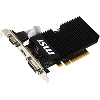 MSI GT 710 1GD3H LPV1 GeForce GT 710 Graphic Card - 954 MHz Core - 1 GB DDR3 SDRAM - PCI Express 2.0 x8 - 1600 MHz Memory Clock - 64 bit Bus Width - Passive Cooler - DirectX 12, OpenGL 4.5 - 1 x HDMI