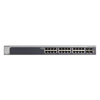Netgear Prosafe XS728T Ethernet Switch - 28 Ports - Manageable - 4 x Expansion Slots - 10GBase-T, 10GBase-X - 24 x Network, 4 x Expansion Slot - Optical Fiber, Twisted Pair - 10 Gigabit Ethernet - Sha