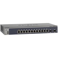 Netgear ProSafe M4100-D12G Ethernet Switch - 12 Ports - Manageable - 2 x Expansion Slots - 10/100/1000Base-T - Twisted Pair - Gigabit Ethernet - Shared SFP Slot - 2 x SFP Slots - 2 Layer Supported - D