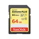 SanDisk Extreme PLUS 64GB SDXC UHS-I/V30/U3/Class 10 Card with Adapter (SDSDXWF-064G-ANCIN)