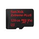 SanDisk Extreme PLUS 128GB Micro SDXC UHS-1 Card with Adapter - SDSQXWG-128G-GN6MAMA