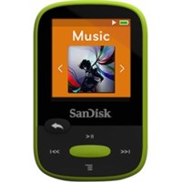 SanDisk Clip Sport SDMX24-008G 8 GB Flash MP3 Player - Lime - FM Tuner - 1.4" - microSDHC - MP3, AAC, Audible, FLAC, Ogg Vorbis, WAV, WMA - 25 Hour